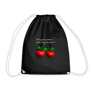 My cherries - Drawstring Bag - black - Front