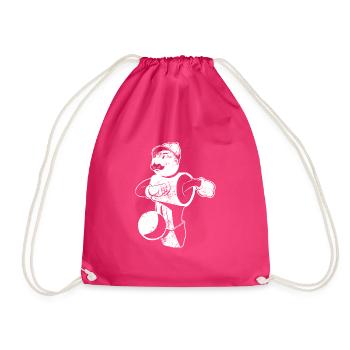 Tischfußball - Turnbeutel - Fuchsia - Vorne