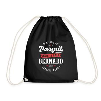 Bernard Parfait Cadeau prenom bernard - Sac de sport léger - noir - Devant