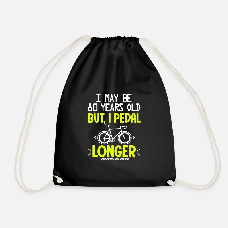 80 years old anniversary cycling 80 th - Sac de sport léger - noir