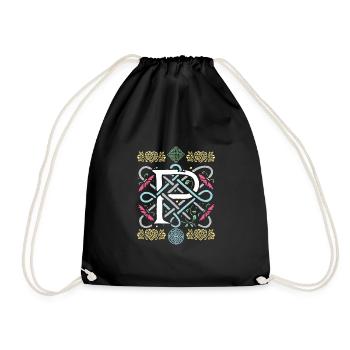 P - Drawstring Bag - black - Front