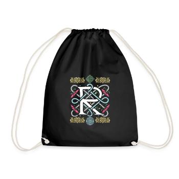 R - Drawstring Bag - black - Front