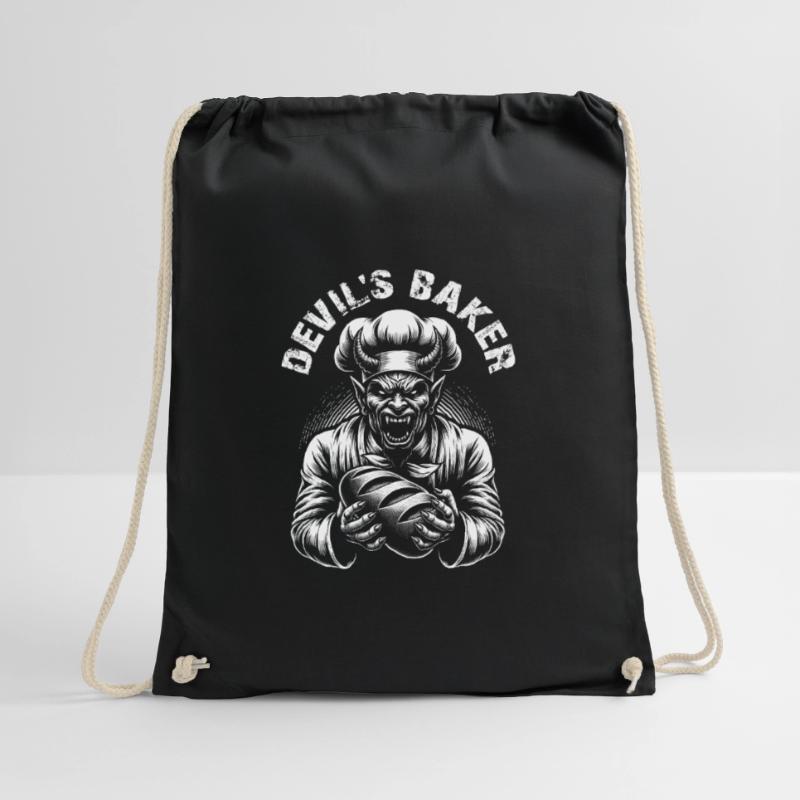 Devil's baker - the devil as baker Drawstring Bag