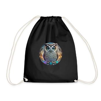 Hibou - Sac de sport léger - noir - Devant