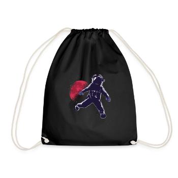 Mars Mission - Space Adventure - The Mars - Rocket - Drawstring Bag - black - Front