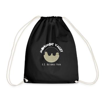 Monument Valley - Drawstring Bag - black - Front