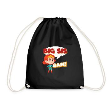 Big Sister Superhero - Sac de sport léger - noir - Devant