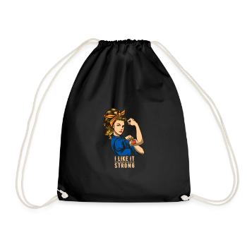 LGBTQ - Girl Tattoo Strong - Coffee Lover - Sac de sport léger - noir - Devant