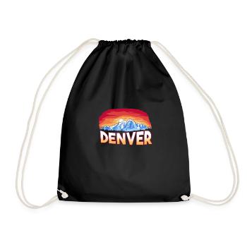State - Rocky Mountain Sunset - Denver - Turnbeutel - Schwarz - Vorne