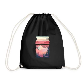 Sunset Layers - Wild Vacation - Gone Voyage - Turnbeutel - Schwarz - Vorne