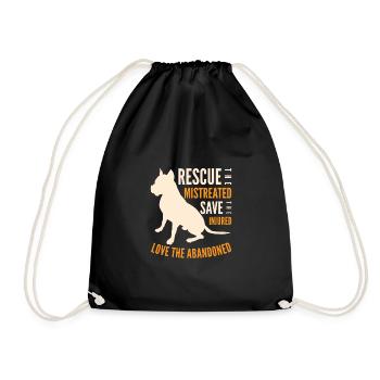Amateurs de pitbull - Sac de sport léger - noir - Devant