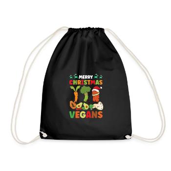 Vegan Live, Style de vie, Heureux - Sac de sport léger - noir - Devant