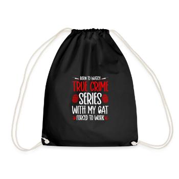 True Crime and Cats, Murder Show Junkie Murderino - Sac de sport léger - noir - Devant