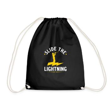 Trombone Player Lightning Quote, Funny Trombonist - Turnbeutel - Schwarz - Vorne