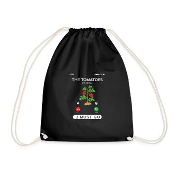 Les tomates appellent, drôle de jardinage de tomates - Sac de sport léger - noir - Devant