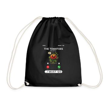 Les tomates appellent, drôle de jardinage de tomates - Sac de sport léger - noir - Devant