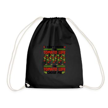 Je n’ai pas choisi la vie de tomate, drôle de tomate - Sac de sport léger - noir - Devant