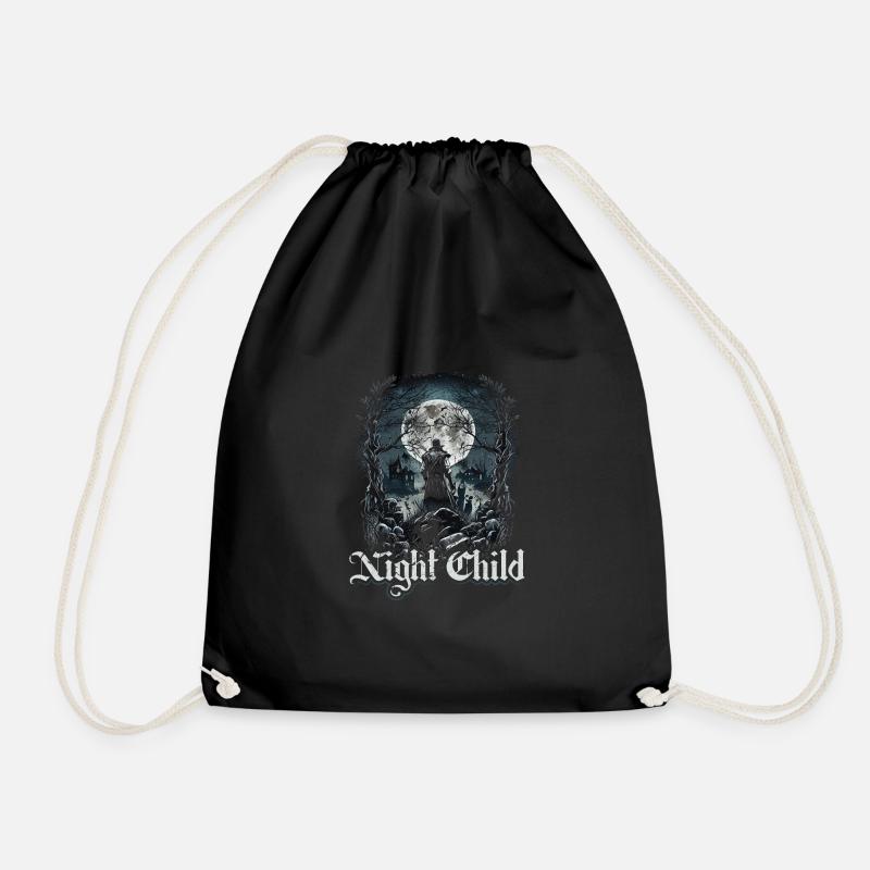 Gothic Subculture, Night Child, Emo Dracula Goth - Turnbeutel - Schwarz