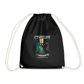 Cthulhu For President, Election 2024 Cosmic Horror - Drawstring Bag - black - Front