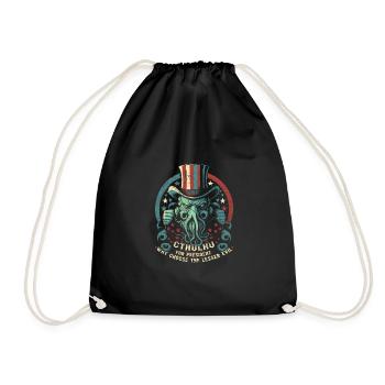 Cthulhu For President, Election 2024 Cosmic Horror - Drawstring Bag - black - Front