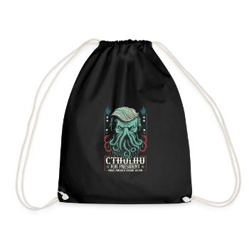 Cthulhu For President, Election 2024 Cosmic Horror - Drawstring Bag - black - Front