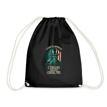 Cthulhu Management Consulting, Funny Cosmic Horror - Turnbeutel - Schwarz - Vorne