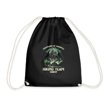 Cthulhu Mountains Of Madness Hiking Team, Cosmic - Drawstring Bag - black - Front
