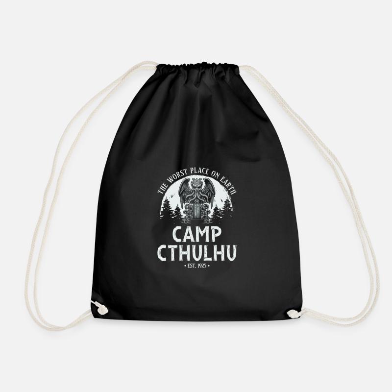 Camp Cthulhu, Funny Cosmic Horror Cthulhu - Turnbeutel - Schwarz