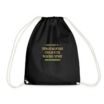 Cthulhu Quelle partie de Ne comprenez-vous pas, cosmique - Sac de sport léger - noir - Devant