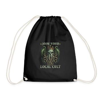Join Your Local Cthulhu Cult, Cosmic Horror - Turnbeutel - Schwarz - Vorne