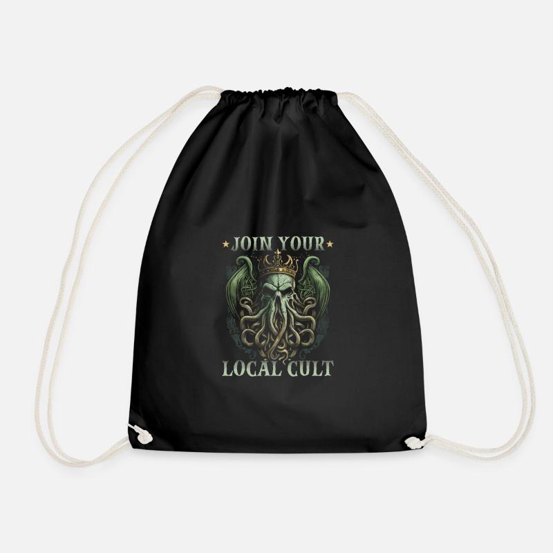 Join Your Local Cthulhu Cult, Cosmic Horror - Turnbeutel - Schwarz