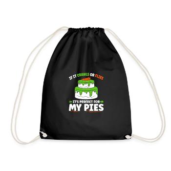 Entomophagy Bug Flour Baking Quote, Funny Insect - Turnbeutel - Schwarz - Vorne