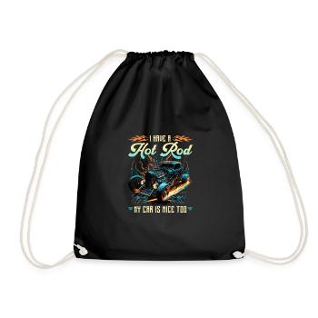 J’ai un hot rod ma voiture est belle trop drôle muscle - Sac de sport léger - noir - Devant