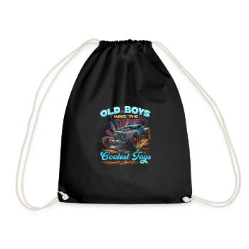 Hot Rod Grandpa, Old Boys Coolest Toys, Muscle Car - Sac de sport léger - noir - Devant