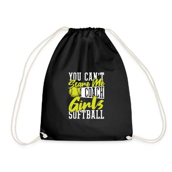 You can't scare me I'm training - Drawstring Bag - black - Front