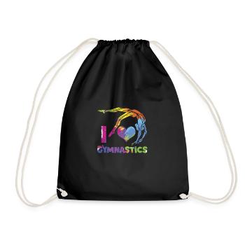 J'adore la gymnastique - Sac de sport léger - noir - Devant