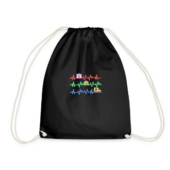 Service d'urgence des secours d'urgence Sani Gift · Heartbeat - Sac de sport léger - noir - Devant