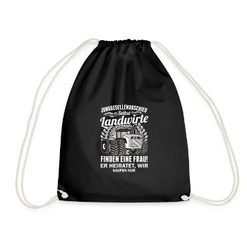 Farmer Tractors Gift · Il se marie - Sac de sport léger - noir - Devant