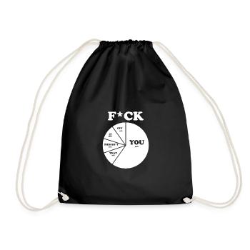 F*CK - Turnbeutel - Schwarz - Vorne
