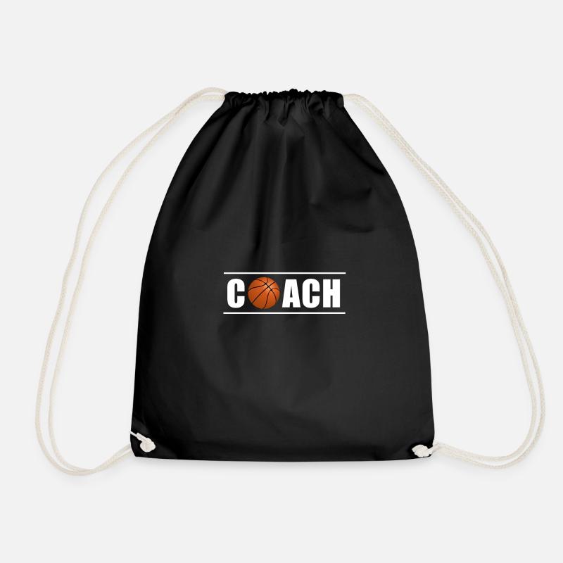 Basketball Coach Trainer - Turnbeutel - Schwarz