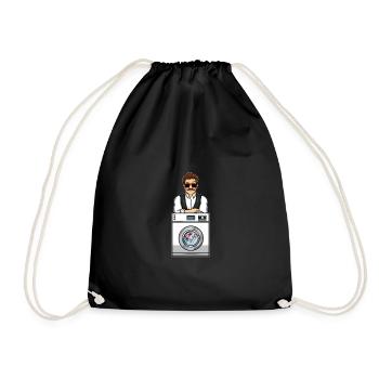 Brainwashing Washing Machine Propaganda False News - Drawstring Bag - black - Front