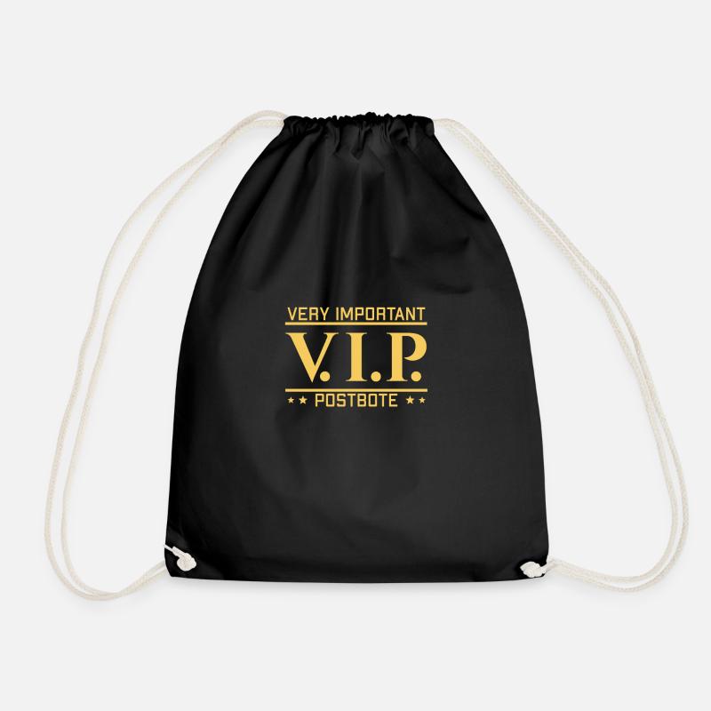 VIP Very Important Postbote - Turnbeutel - Schwarz