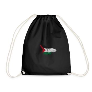 Drapeau papillon Palestine - Sac de sport léger - noir - Devant