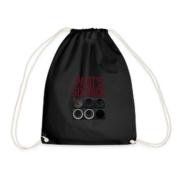 Pilote volant - Sac de sport léger - noir - Devant