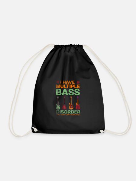 Guitare bassiste - Sac de sport léger - noir