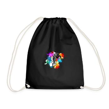 Cello cellist - Drawstring Bag - black - Front
