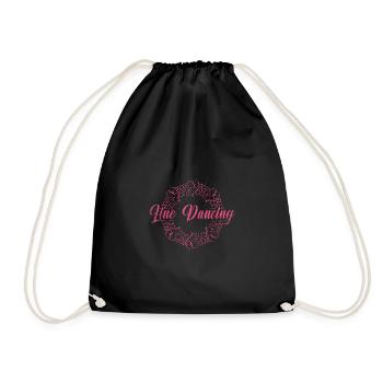 Amour coeur linedance - Sac de sport léger - noir - Devant