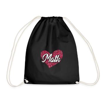 Math love - Drawstring Bag - black - Front