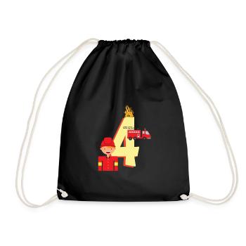 Lustiges Kinder Geburtstagsshirt Berufswunsch - Turnbeutel - Schwarz - Vorne