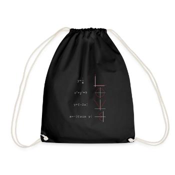 Math numbers - Drawstring Bag - black - Front